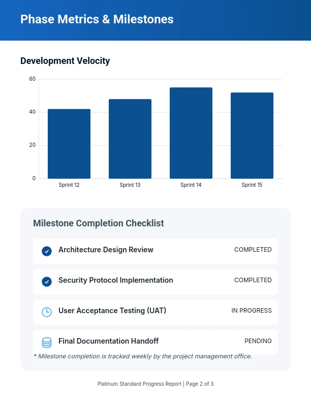 Quarterly Performance and Milestone Tracker