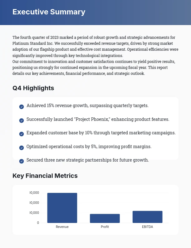 Strategic Quarterly Performance Review
