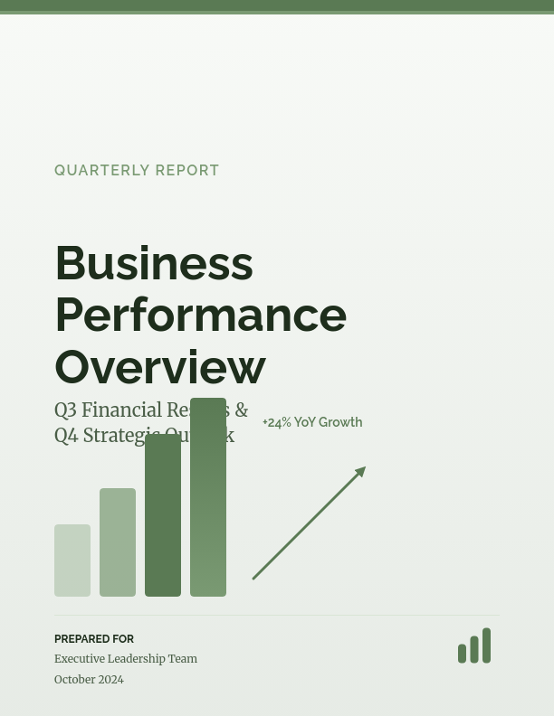 Quarterly Executive Business Summary