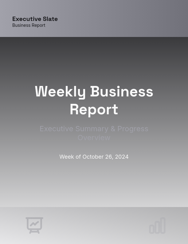 Executive Weekly Performance Summary