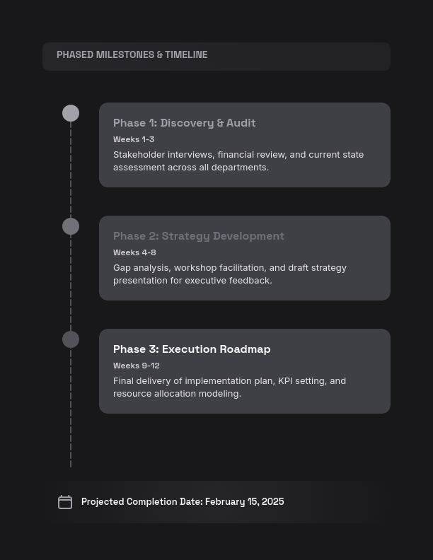 Strategic Business Advisory Scope of Work