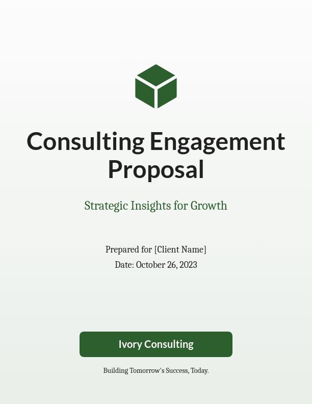 Strategic Consulting Project Scope of Work