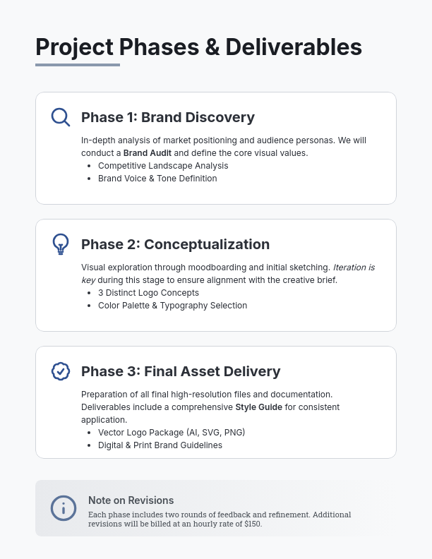 Creative Design Services Scope