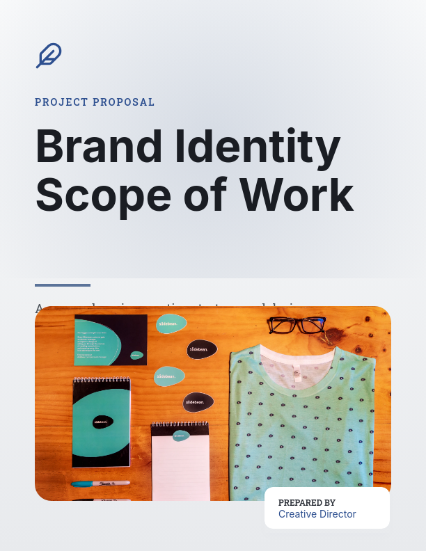 Visual Identity and Brand Design Scope