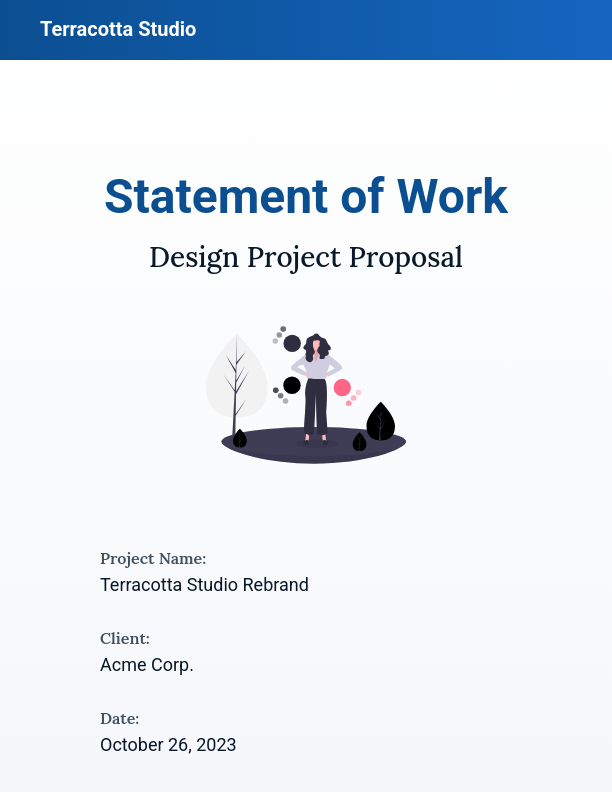 Creative Design Services Statement of Work