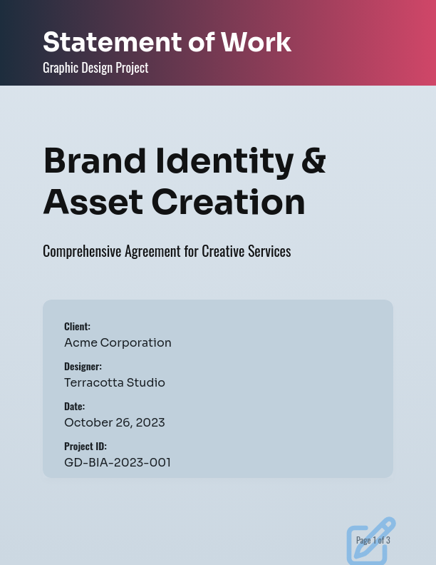 Visual Identity & Graphic Design Scope