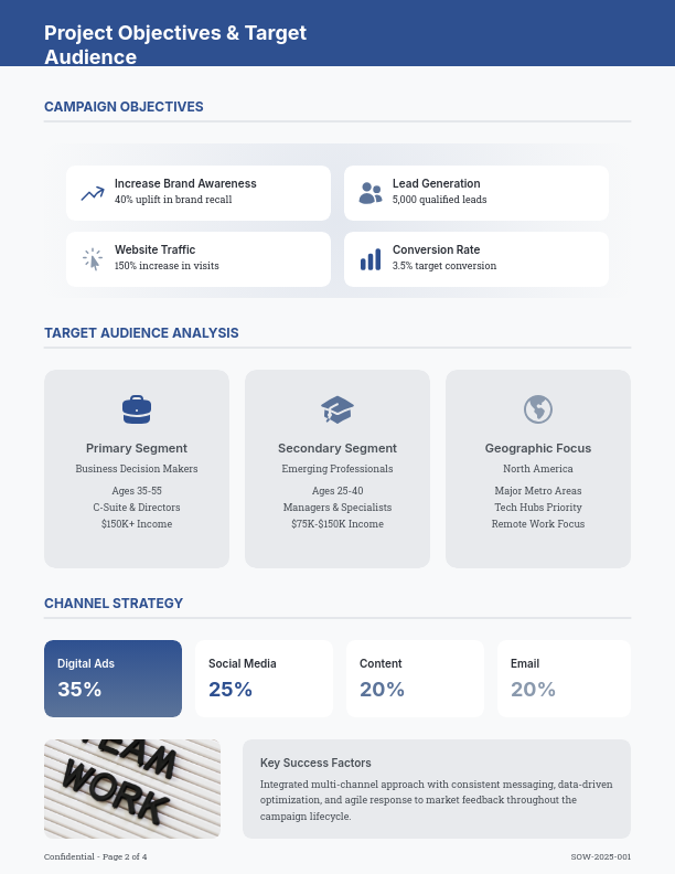 Strategic Marketing Campaign Scope
