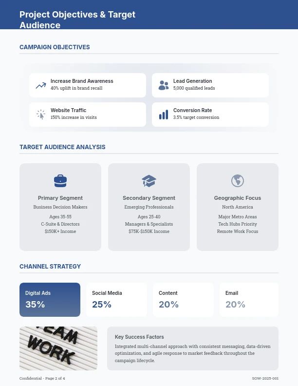 Strategic Marketing Campaign Scope
