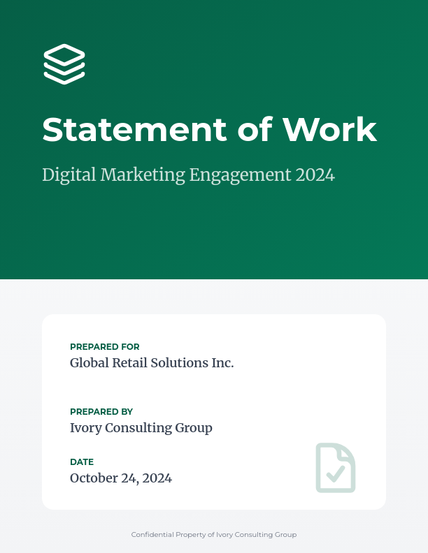 Digital Marketing Campaign Scope of Work