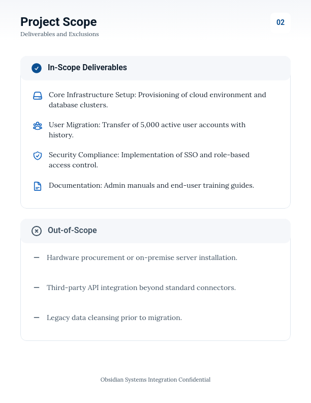 Enterprise Software Implementation SOW