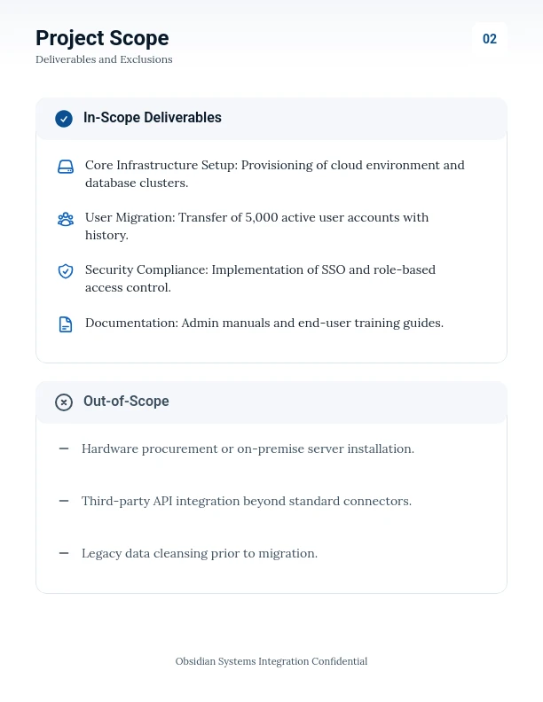 Enterprise Software Implementation SOW