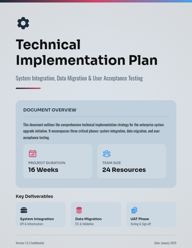 Software Deployment and Integration Scope