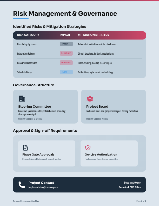 Software Deployment and Integration Scope