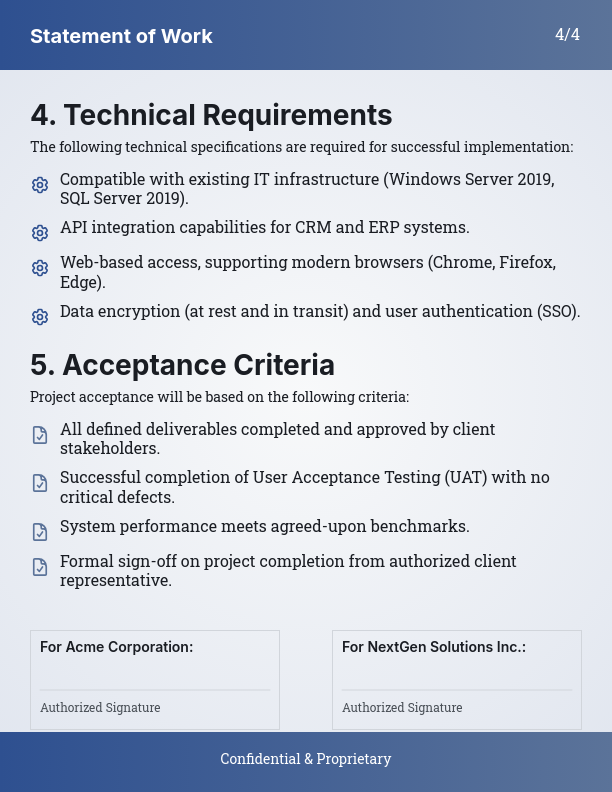 SaaS Integration and Deployment Scope