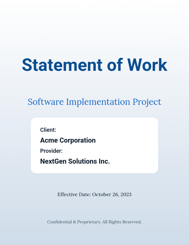 Enterprise Software Deployment Agreement