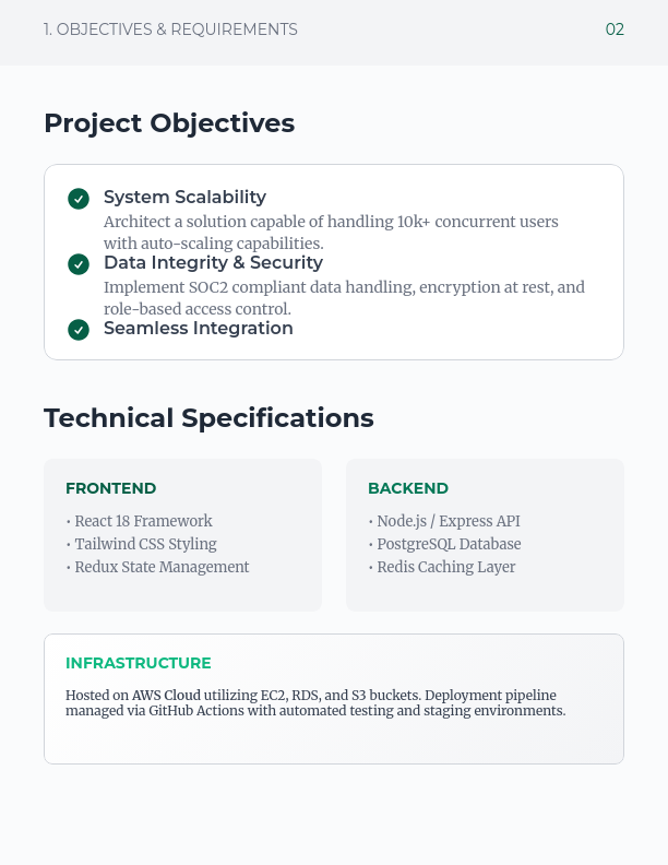 Enterprise Software Implementation Scope of Work