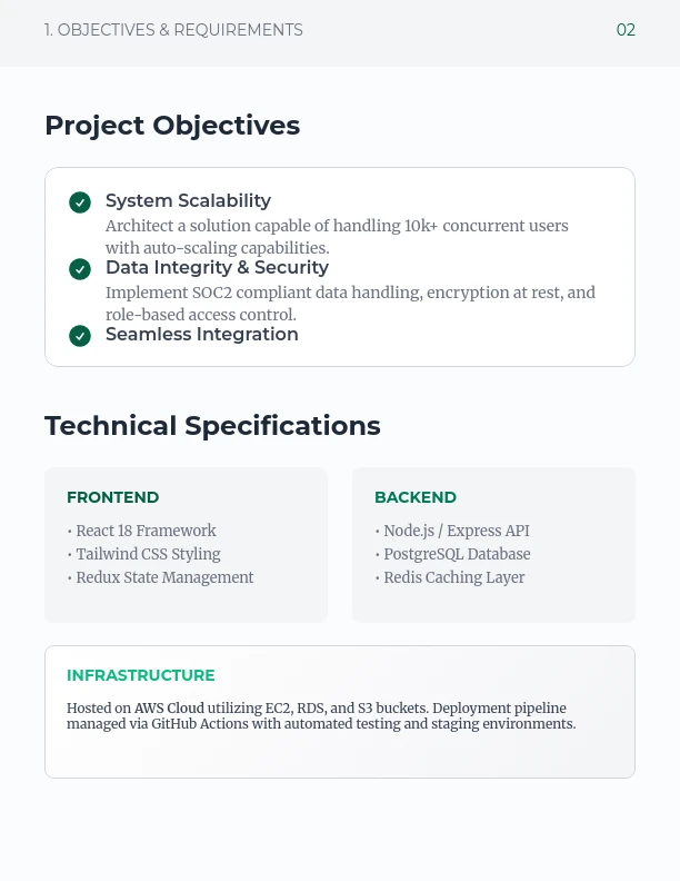 Enterprise Software Implementation Scope of Work
