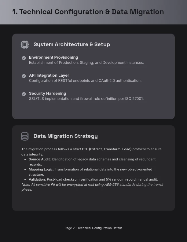 Enterprise Software Deployment Scope