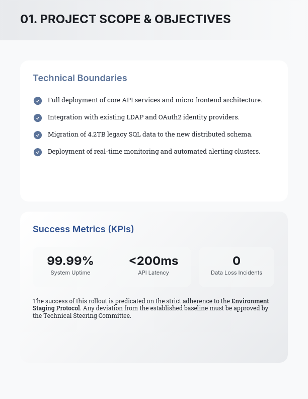 Enterprise Software Implementation SOW