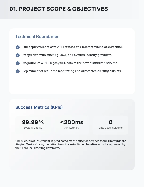 Enterprise Software Implementation SOW