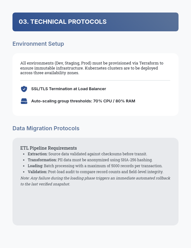Enterprise Software Implementation SOW