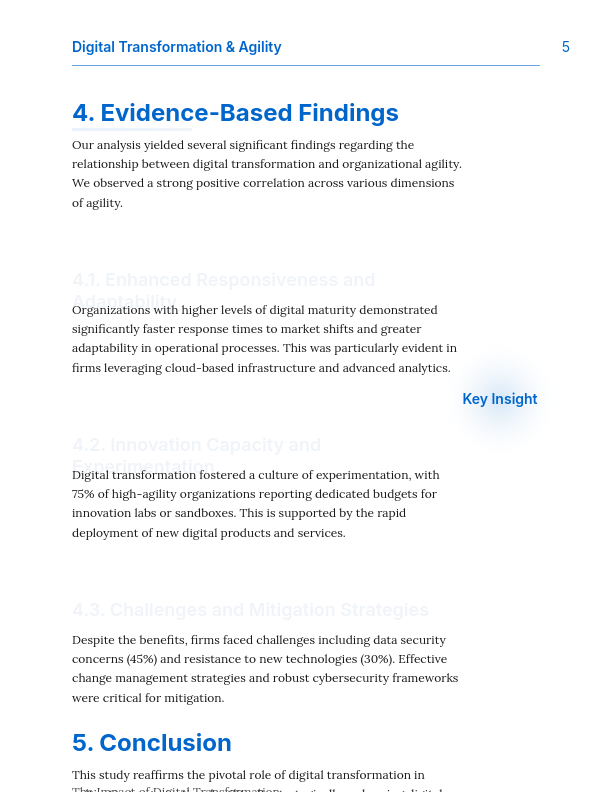 Scholarly Research and Evidence Analysis
