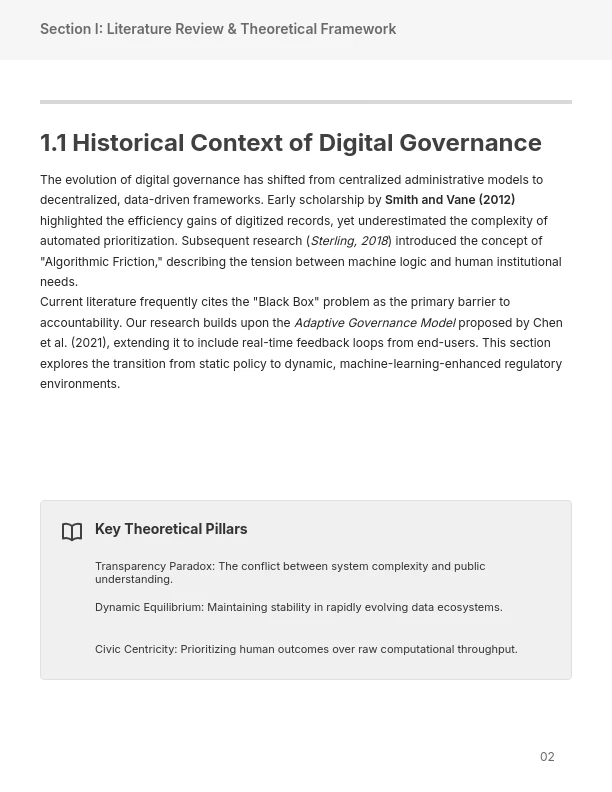 Scholarly Research and Analytical Findings