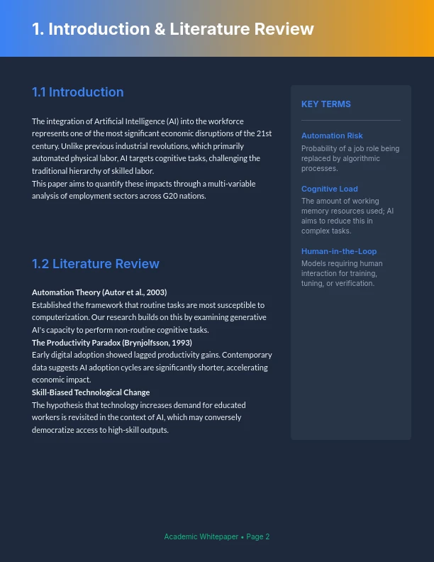 Scholarly Research Whitepaper Analysis