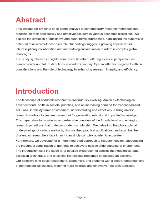 Scholarly Research and Analysis Framework