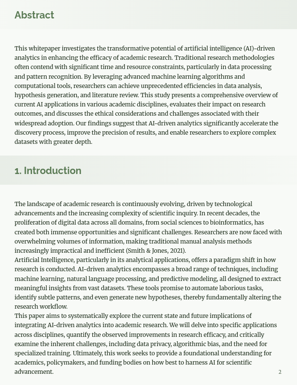 Formal Scholarly Analysis Report