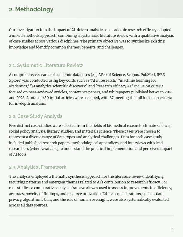 Formal Scholarly Analysis Report