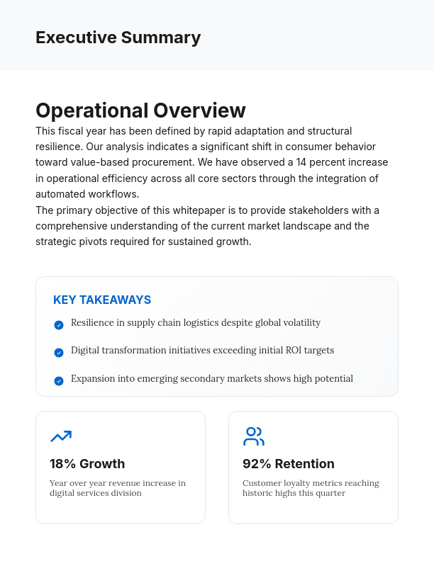 Annual Industry Performance & Growth Insights