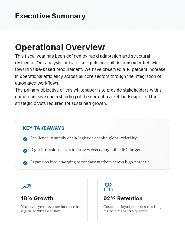 Annual Industry Performance & Growth Insights