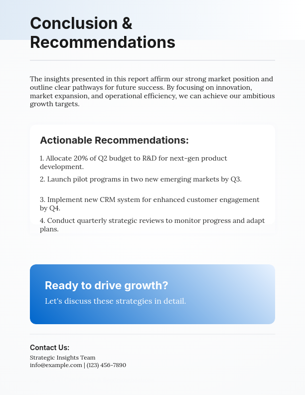Comprehensive Annual Market Outlook Report