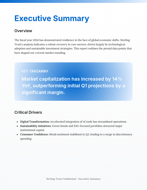 Annual Industry Performance Review & Forecast