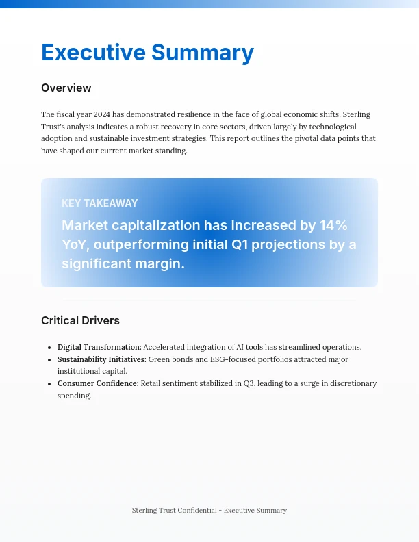 Annual Industry Performance Review & Forecast
