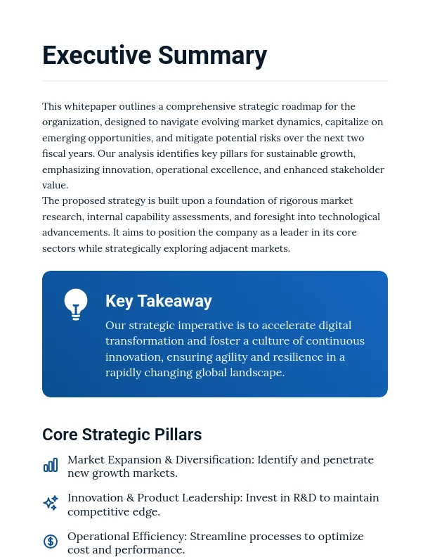 Board Advisory Strategic Briefing