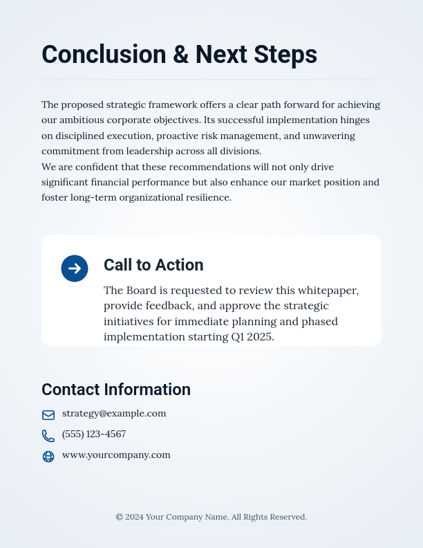 Board Advisory Strategic Briefing