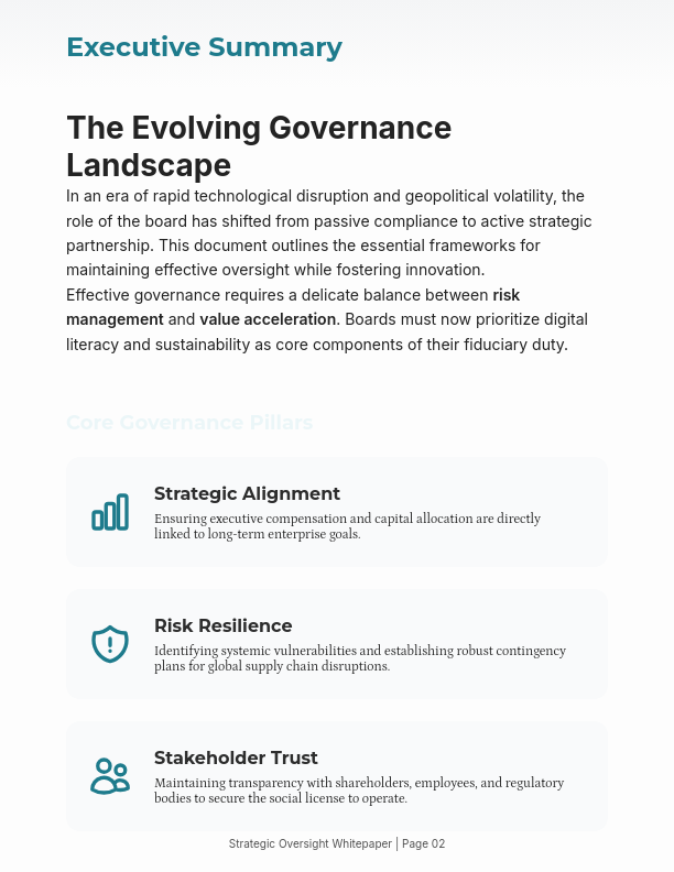 Executive Boardroom Strategy Insights