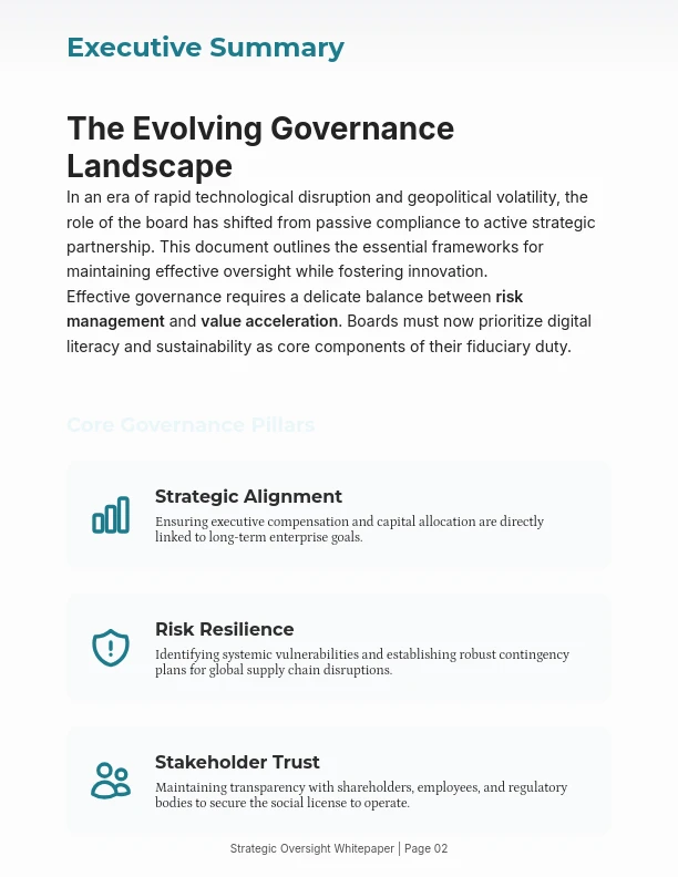 Executive Boardroom Strategy Insights