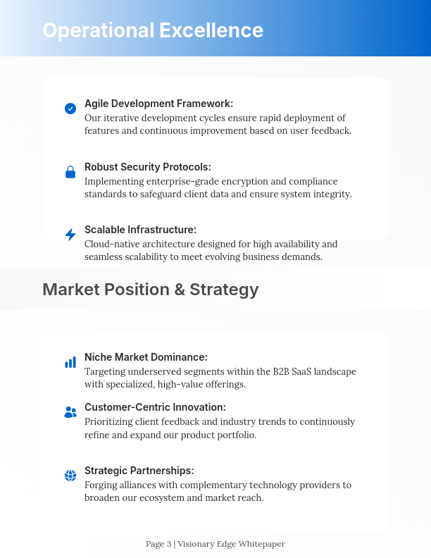 Comprehensive Business Profile & Capabilities