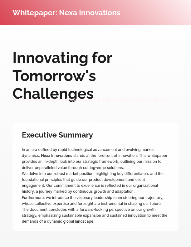 Strategic Corporate Mission & Market Insight