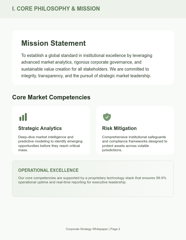 Strategic Corporate Profile and Vision