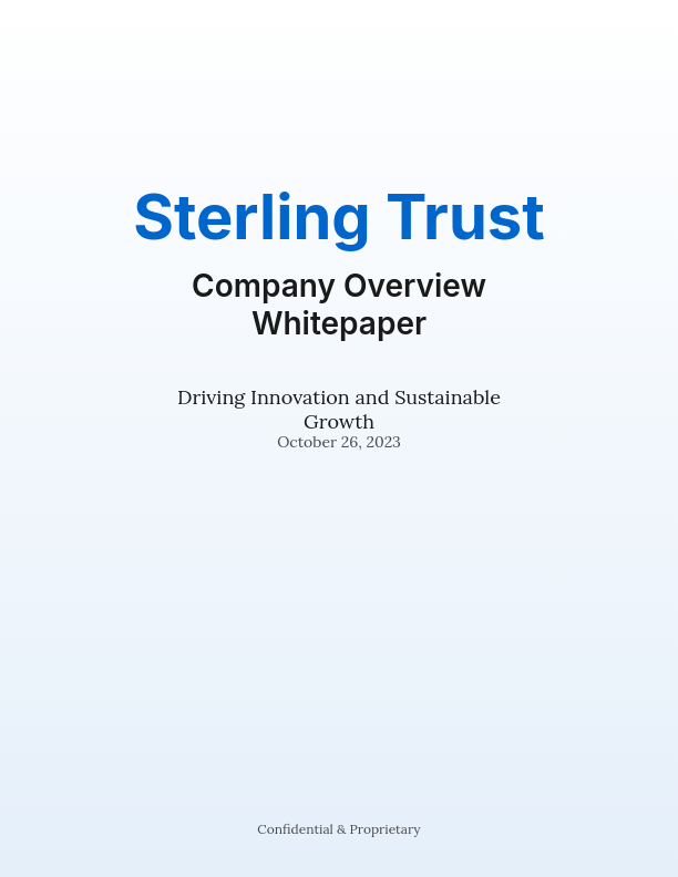 Comprehensive Corporate Vision and Strategy