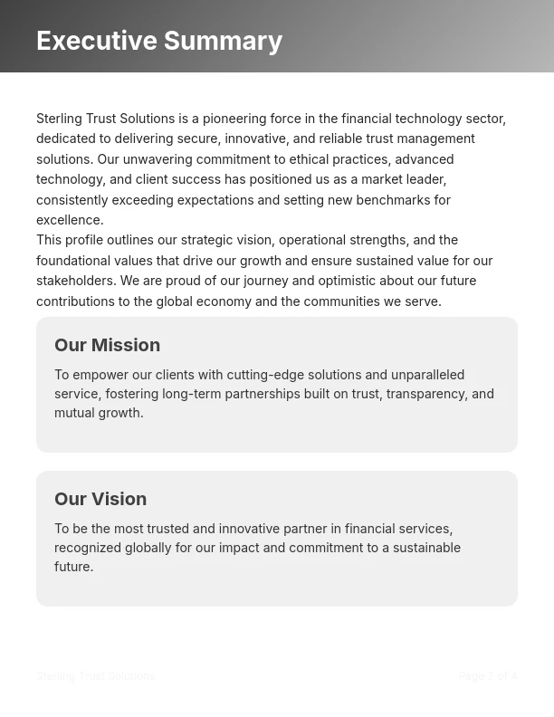 Strategic Corporate Profile Analysis