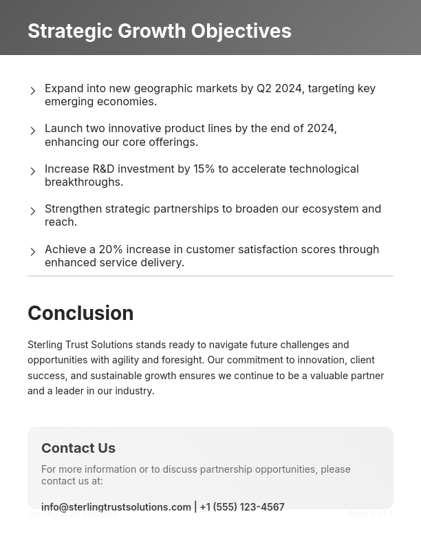 Strategic Corporate Profile Analysis