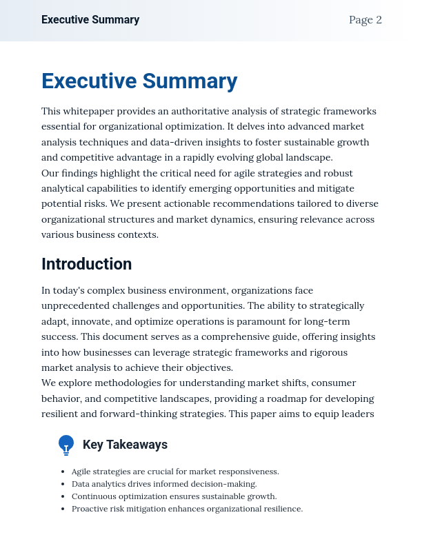 Strategic Business Consulting Insights