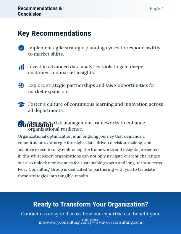 Strategic Business Consulting Insights