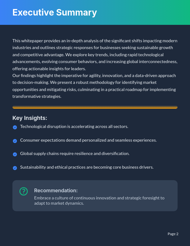 Executive Guide to Market Transformation