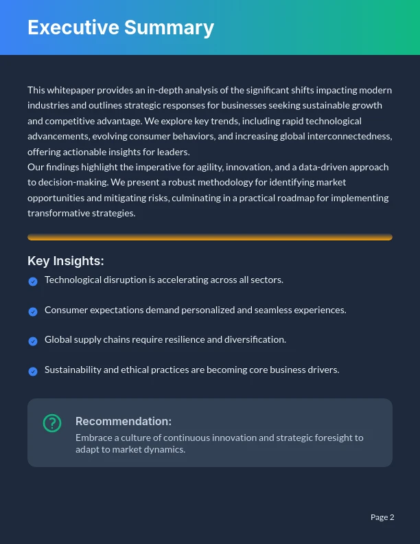 Executive Guide to Market Transformation